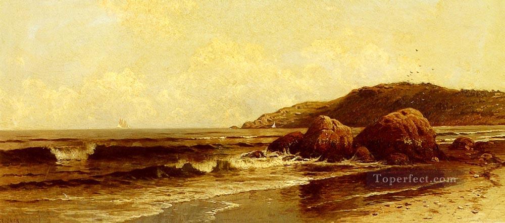 Breaking Surf beachside Alfred Thompson Bricher Oil Paintings